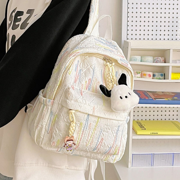Trendy Textured Backpack Bowlift