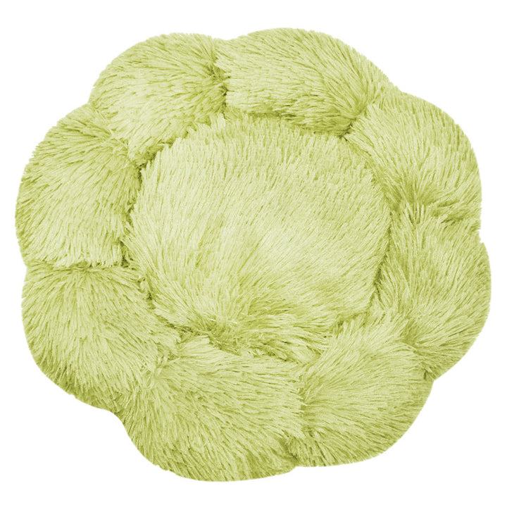 Flower-Shaped Plush Dog Bed