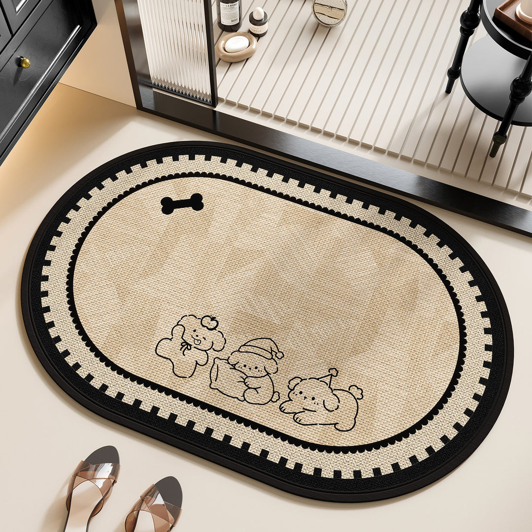Pet-Themed Bath Mat Bowlift