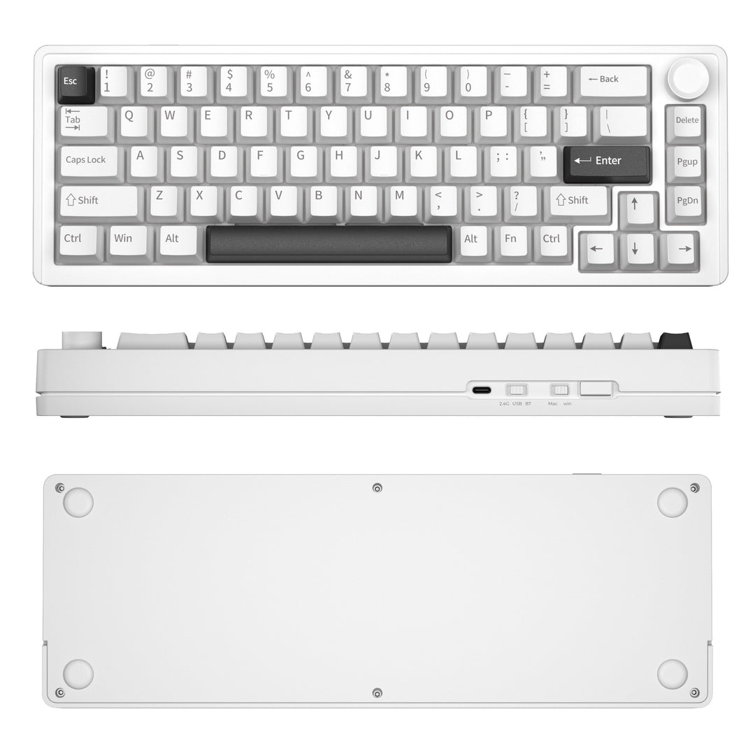 Wireless Mechanical Keyboard with Customizable Backlit Features Bowlift