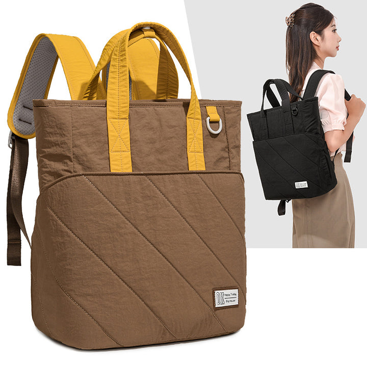 Versatile Quilted Backpack Bowlift