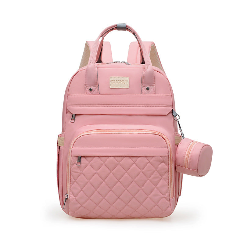 Quilted Multi-Compartment Backpack Bowlift