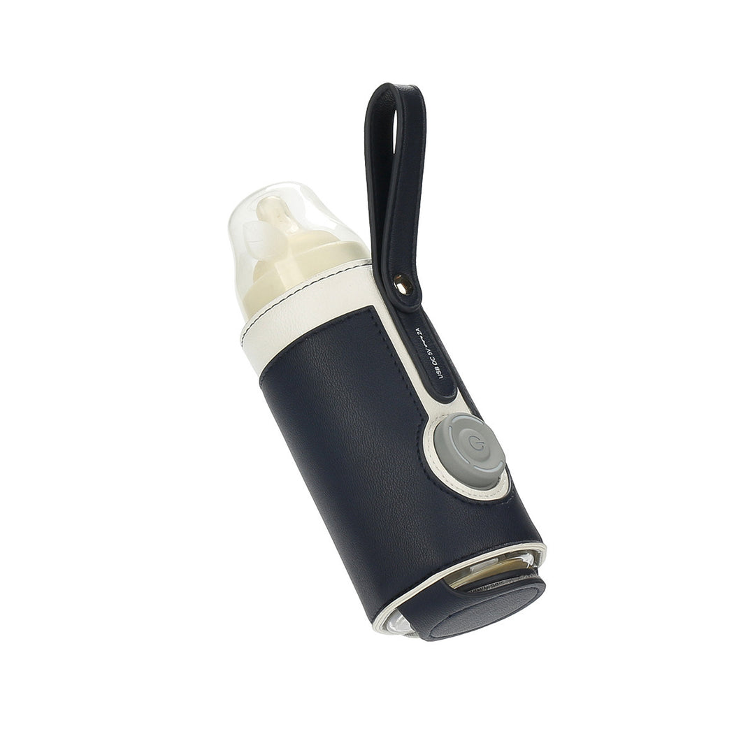 Elegant and Functional Bottle with Leather Sleeve Bowlift