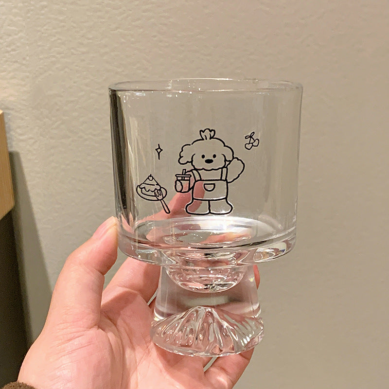 Drinking glass with lovingly designed animal motifs Bowlift