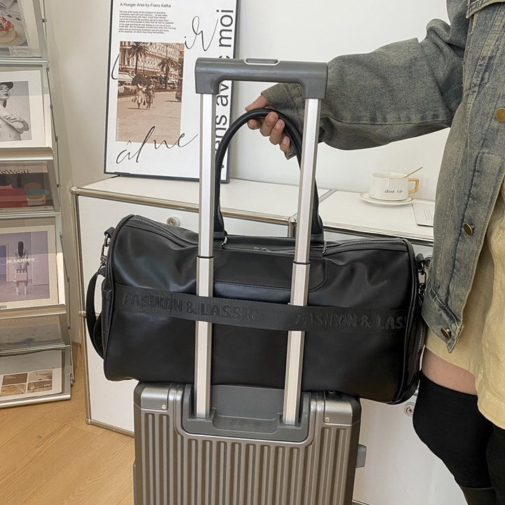 Premium Leather Travel Duffle Bowlift