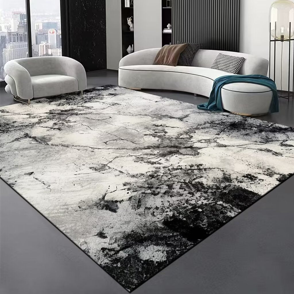 Contemporary Wave Pattern Area Rug Bowlift