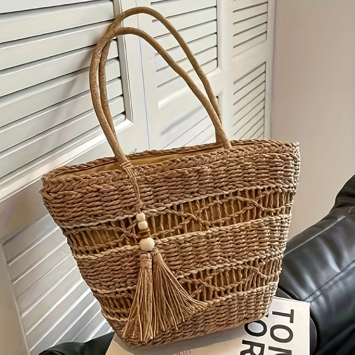 Handbag Made from Handwoven Natural Material Bowlift