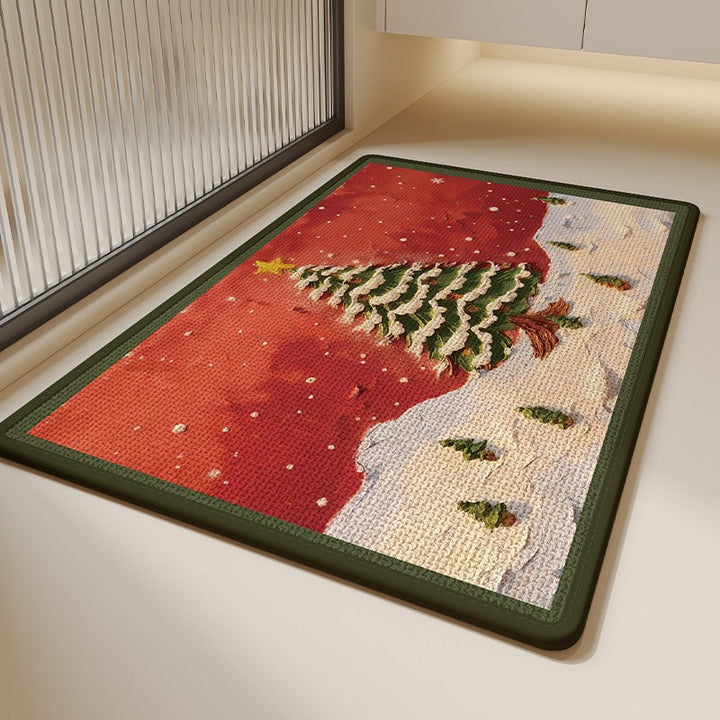 Festive Gingerbread Holiday Doormat Bowlift