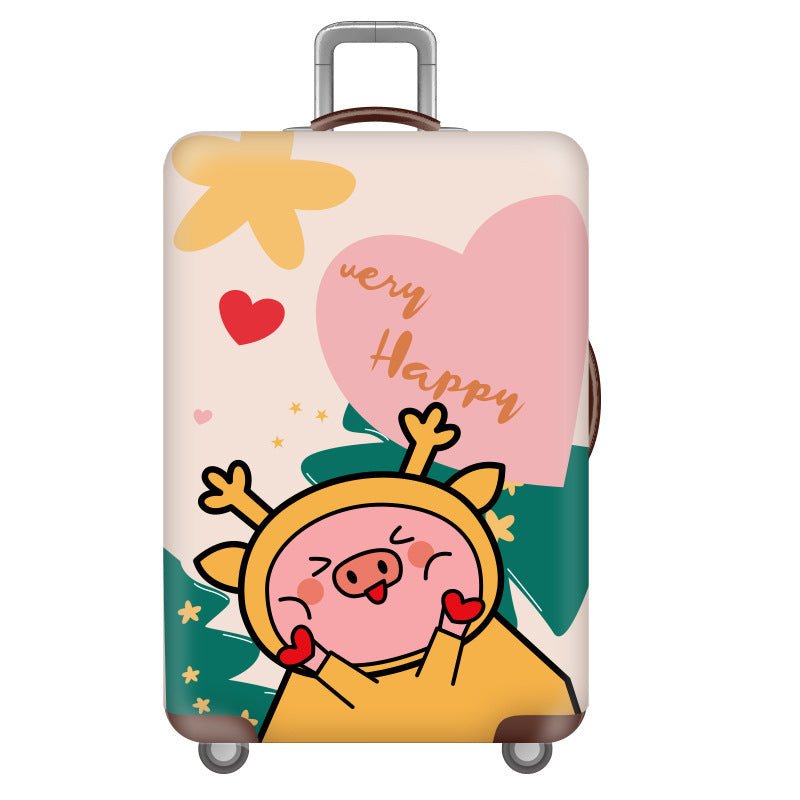 Women's Hardshell Travel Suitcase with Floral Decoration Bowlift