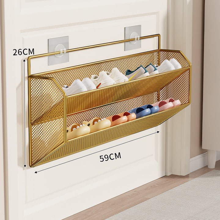 Over-Door Mesh Shoe Storage Rack Bowlift