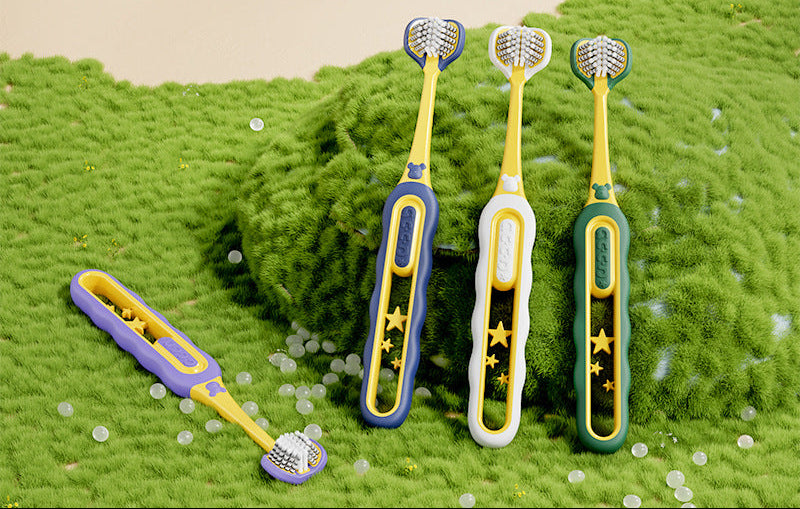 Three-Sided Toothbrush Set Bowlift