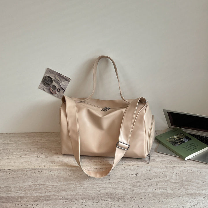 Sleek Metallic Travel Duffle