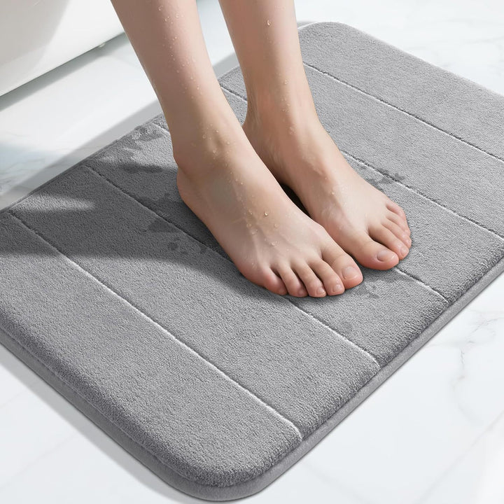 Quick-Dry Microfiber Bathroom Mat Bowlift