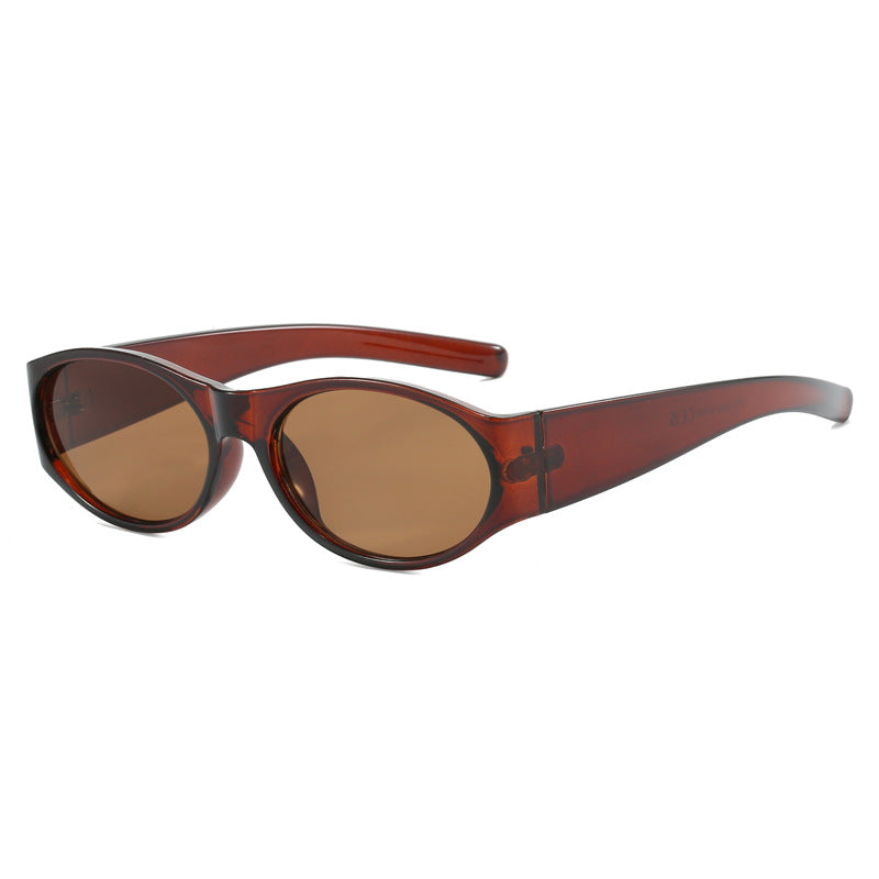 Women's fashionable sunglasses with elegant, oval design and UV protection Bowlift