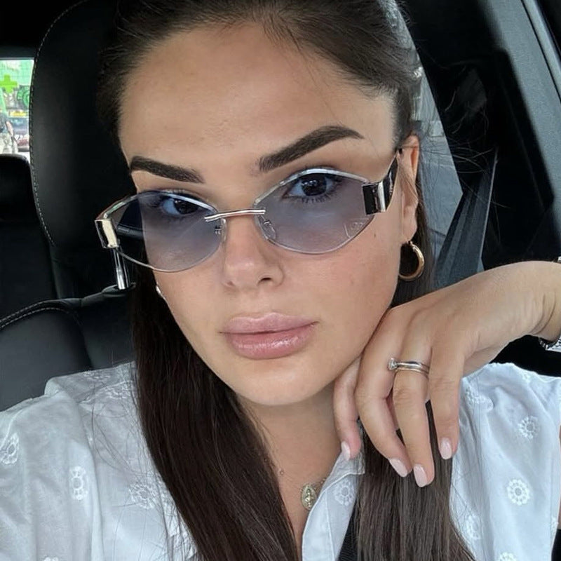 Women's fashionable sunglasses with elegant octagonal frame and UV protection Bowlift