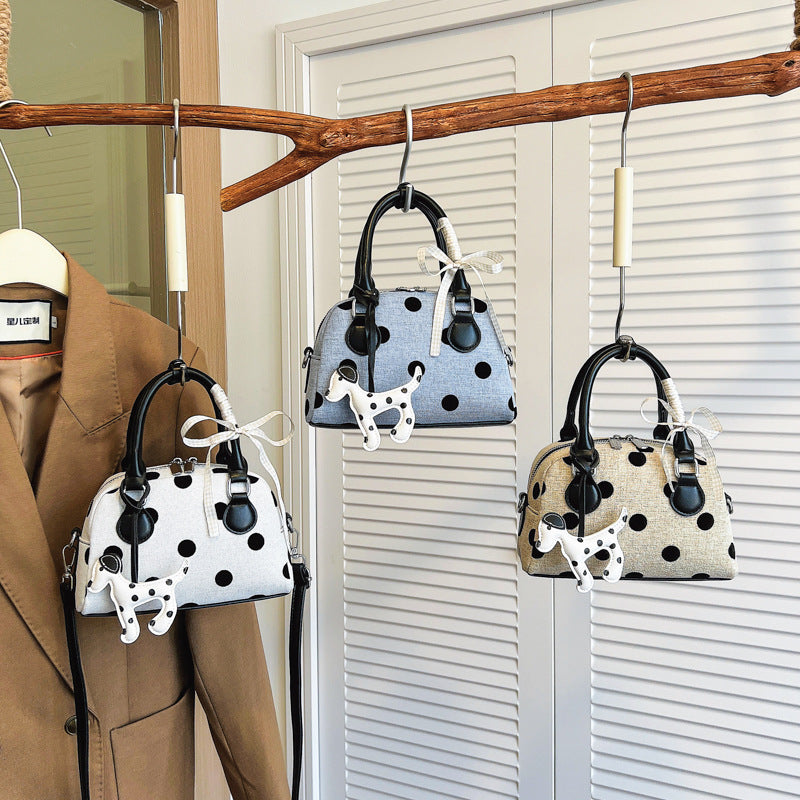 Whimsical Polka Dot Mini Handbag Bowlift