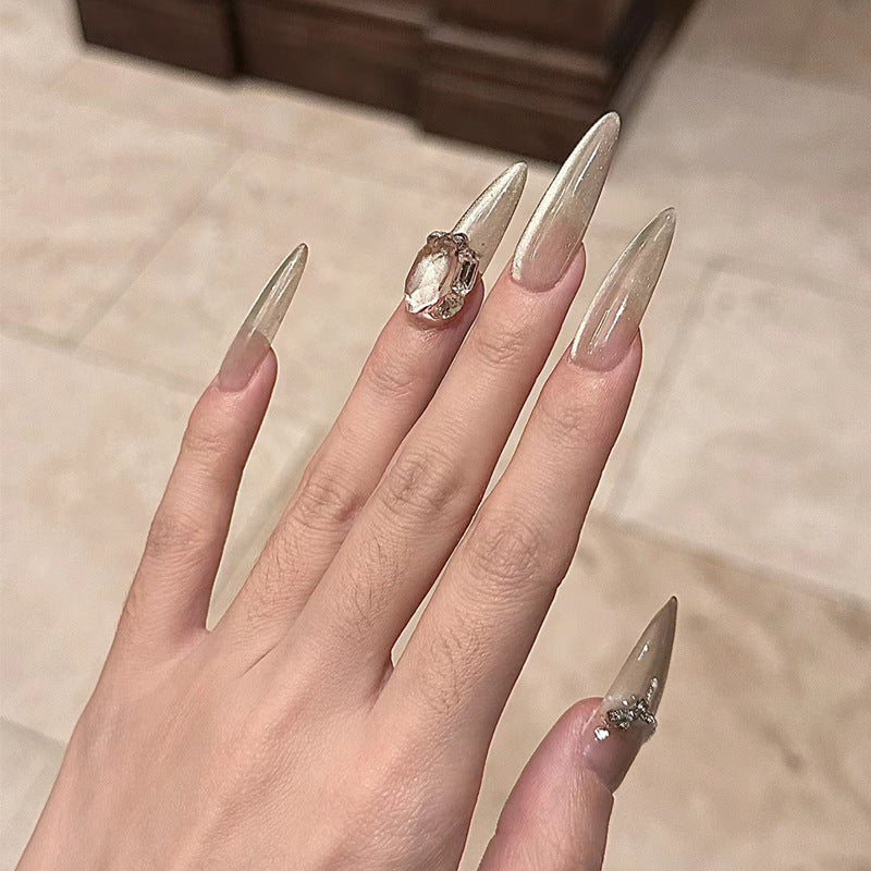 Acrylic Stiletto Press-On Nails Bowlift