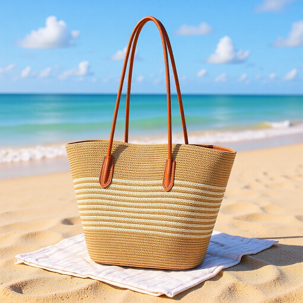 Sleek beach bag with matching sun hat Bowlift