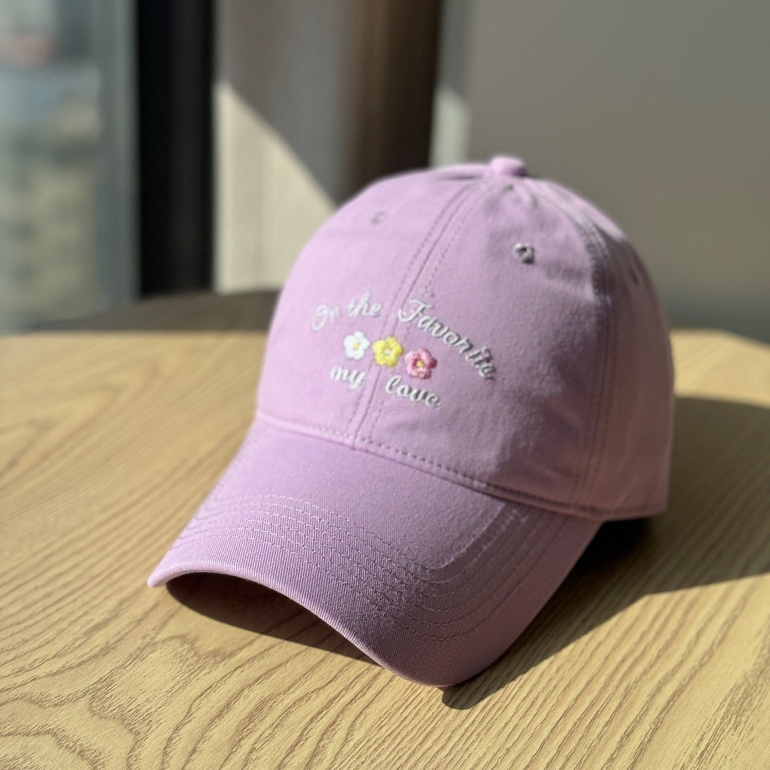 Women's Embroidered Text Cap Bowlift