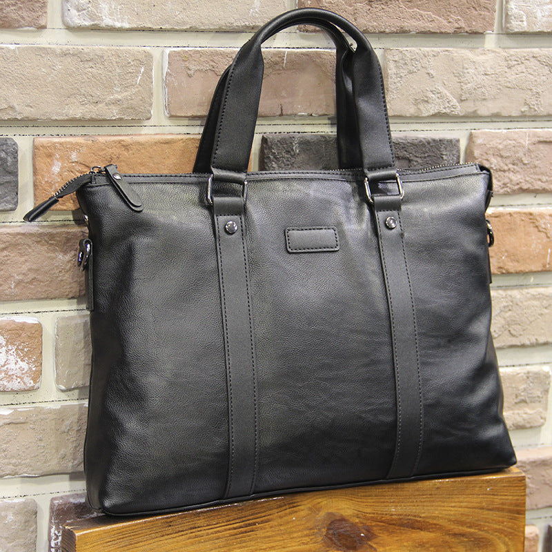 Elegant Tote Bag Made of High-Quality Leather Bowlift