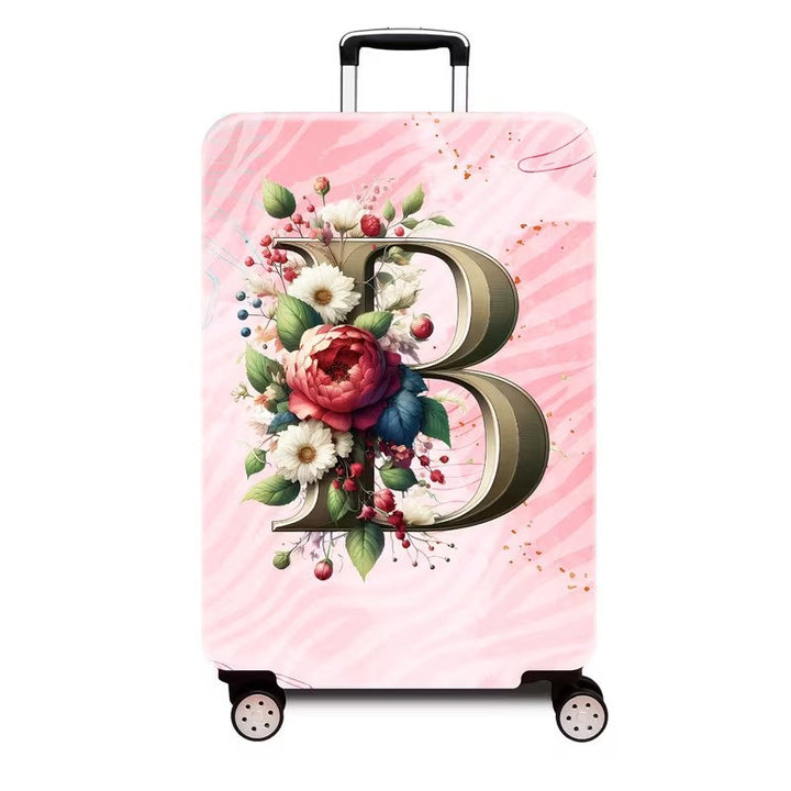Ladies hard shell suitcase with luxurious floral design Bowlift
