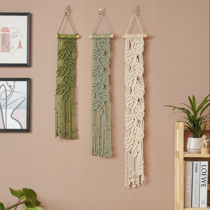 Macrame Leaf Wall Art Decor Bowlift