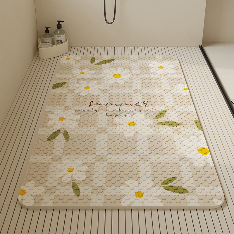 Stylish Textured Bath Mat Bowlift