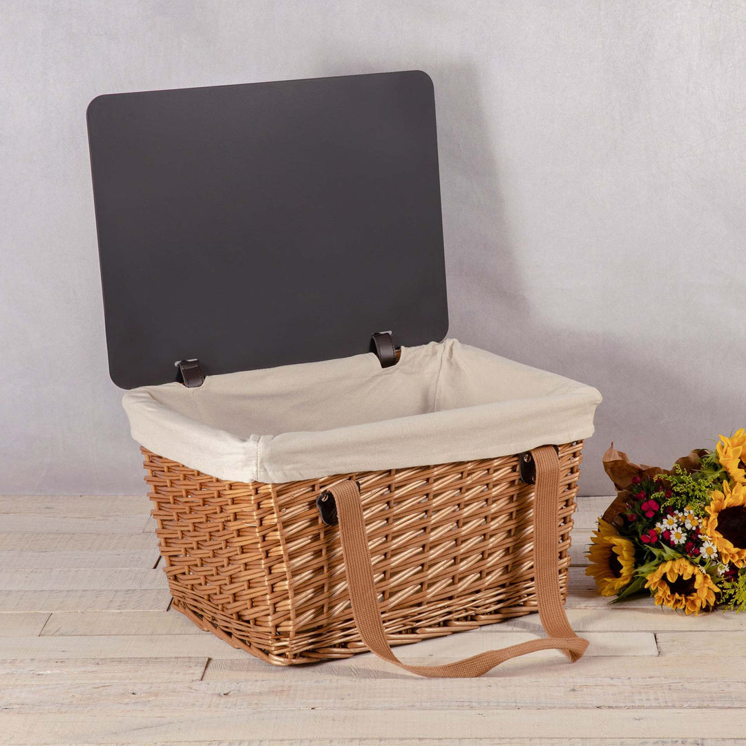 Women's picnic basket with padded lid and sturdy carrying handles Bowlift