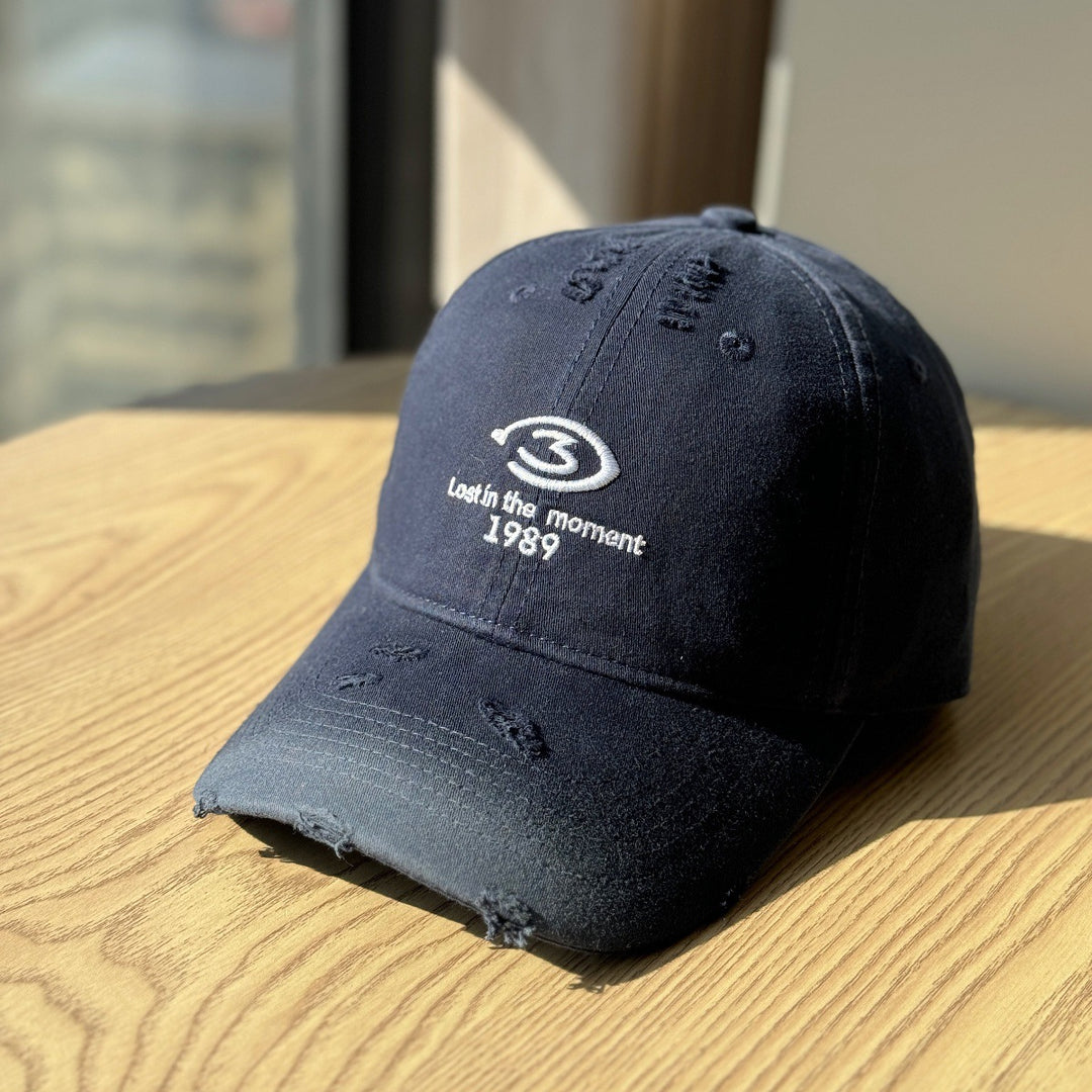 Men's Distressed Baseball Cap Bowlift