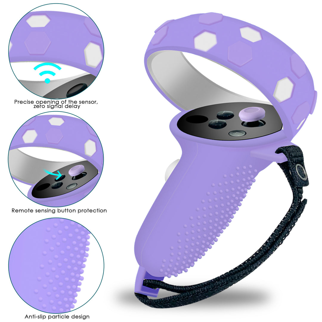 VR-Accessory-Set with Ergonomic Mount and Protection for Controller Bowlift