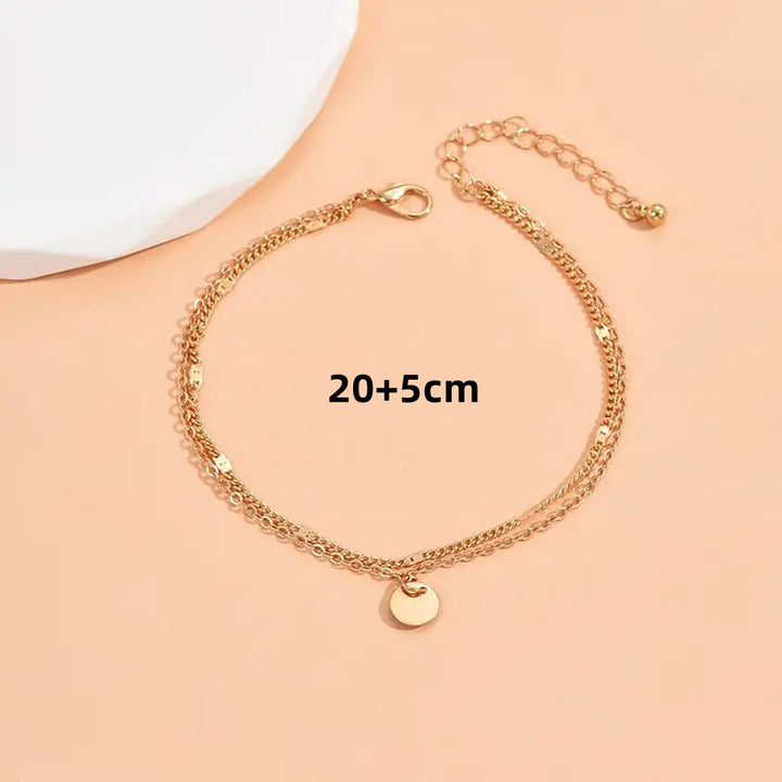 Gold Layered Charm Anklet Bowlift
