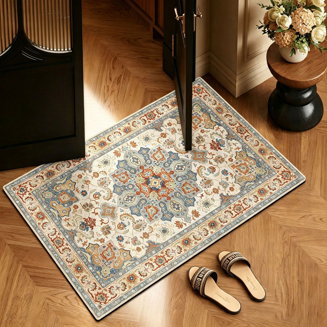 Elegant Vintage-Inspired Bath Mat Bowlift