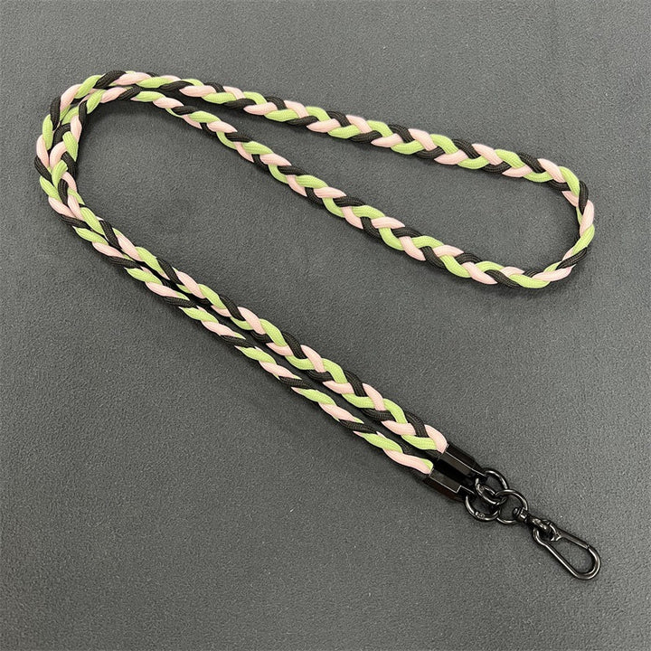 Braided Phone Lanyard with Secure Clips Bowlift