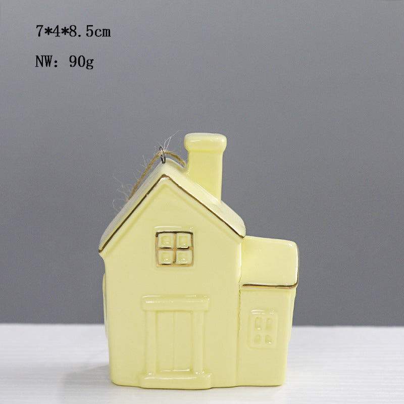 Ceramic House-Shaped Decorative Bowlift