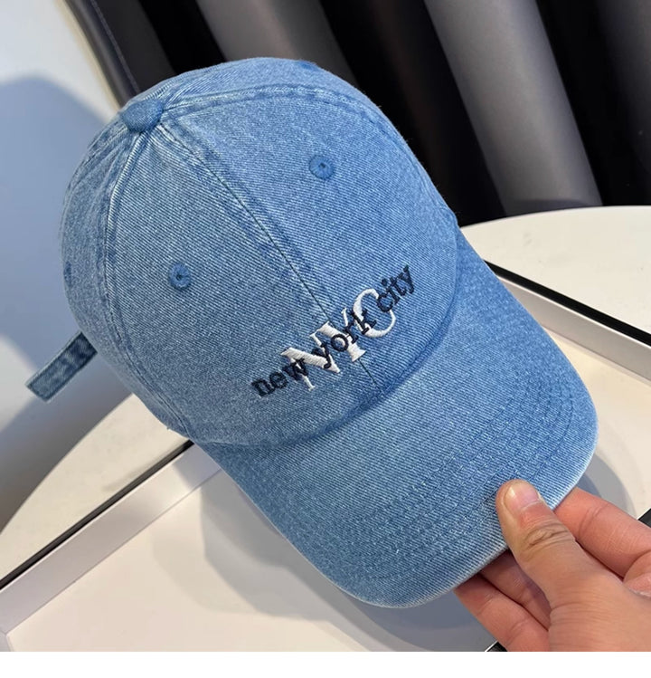 Women's Stylish Denim Baseball Cap Bowlift