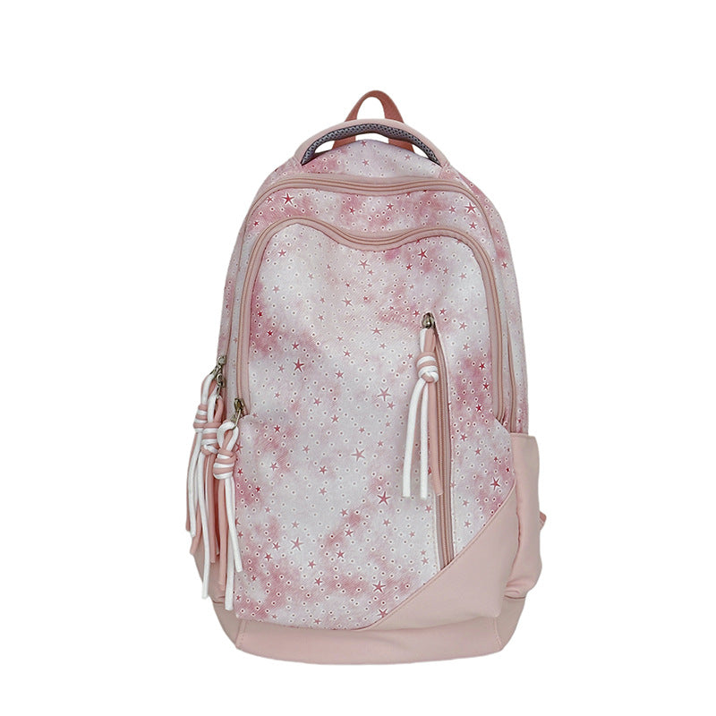 Starry-Themed School Backpack Bowlift