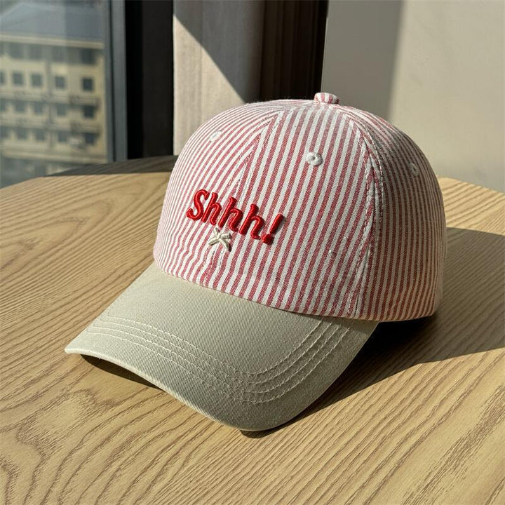 Women's Casual Striped Graphic Cap Bowlift