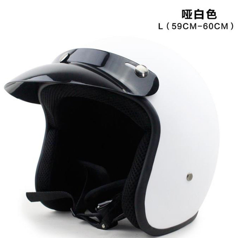 Classic Open-Face Motorcycle Helmet Bowlift