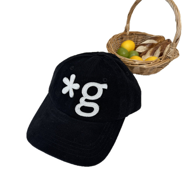 Men's Casual Embroidered Corduroy Cap Bowlift