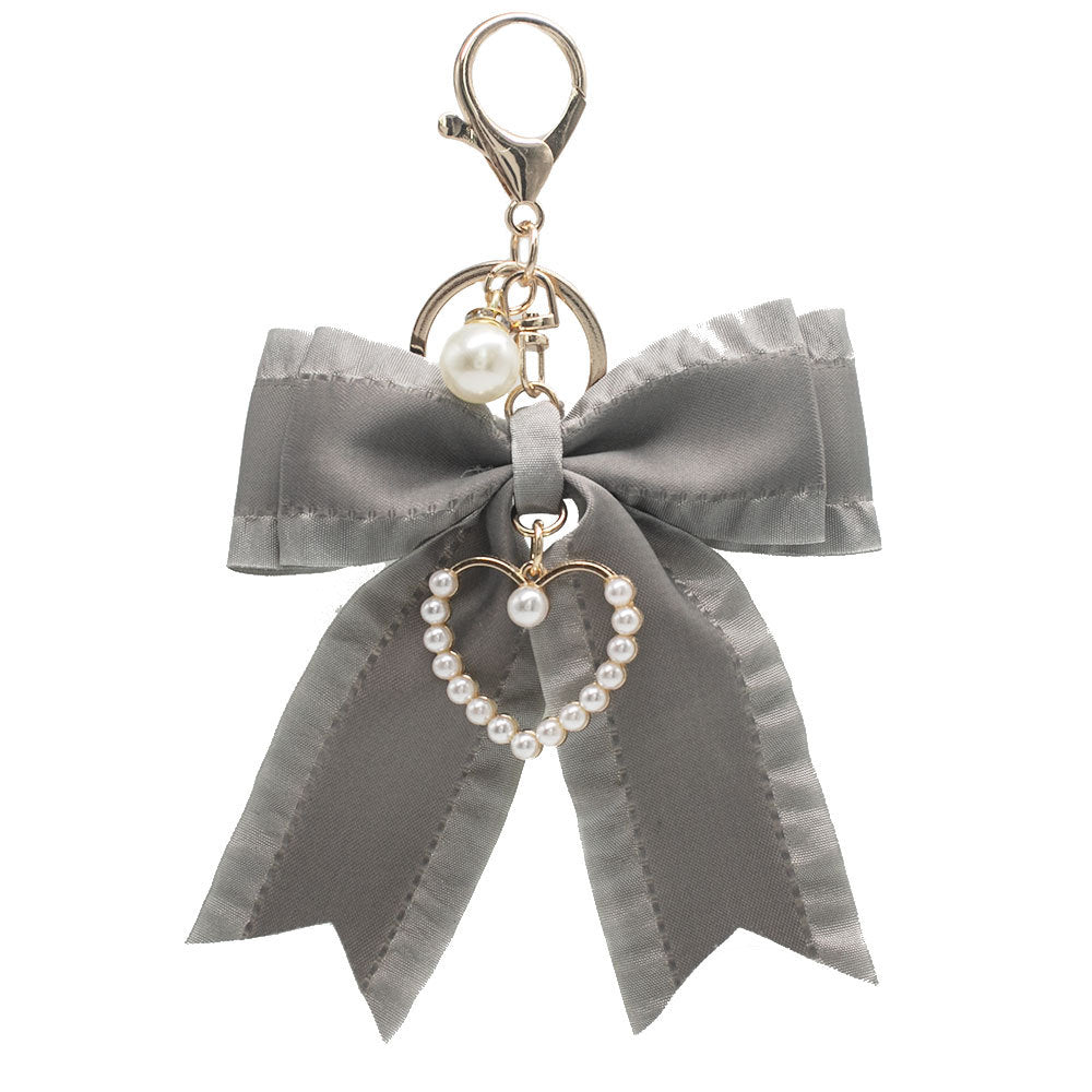 Elegant Heart-Shaped Bow Keychain Bowlift