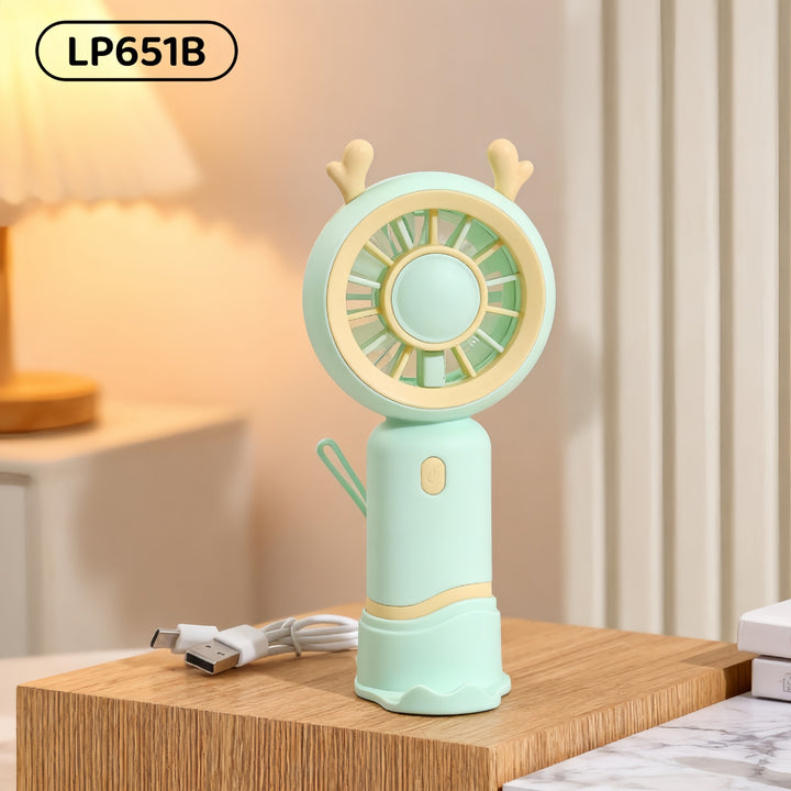 Women's portable hand fan with cute cat design Bowlift