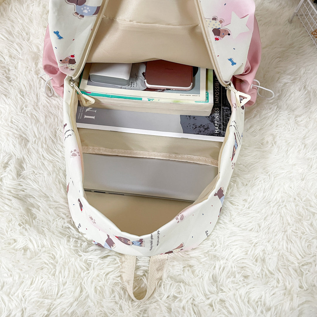 Plush Backpack with Animal Motif and Multifunctional Design Bowlift