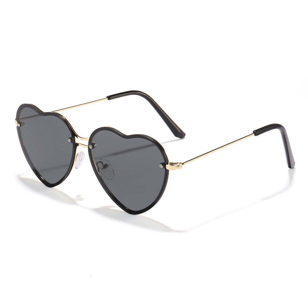 Women Heart-Shaped Sunglasses with Stylish Lenses Bowlift
