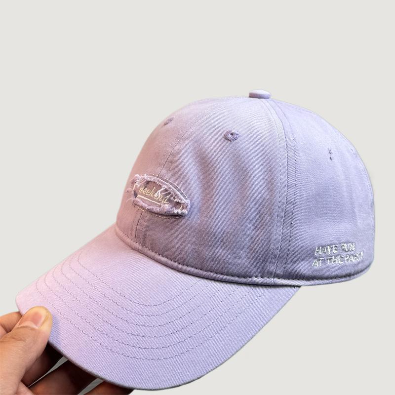 Men's Casual Distressed Embroidered Baseball Cap Bowlift