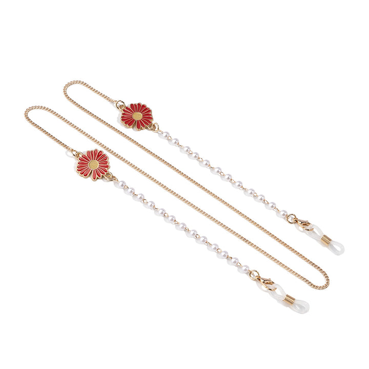 Floral Design Eyewear Chain Holder Bowlift
