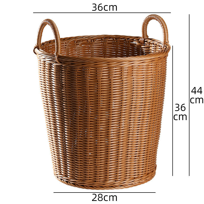 Premium Handwoven Wicker Storage Bin Bowlift