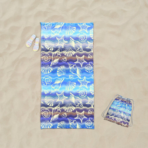 practical beach towel with integrated tote bag design Bowlift