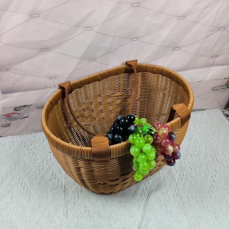 Stylish Woven Storage Basket with Comfortable Handles Bowlift