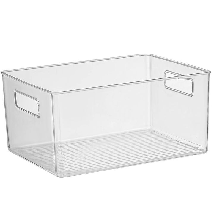 Storage box with handles and non-slip bottom