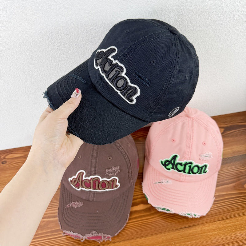 Men's Distressed Graphic Baseball Cap Bowlift 1784270841